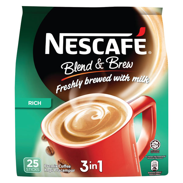 Nescafe 3 in 1 Instant Coffee - Blend and Brew (Rich)