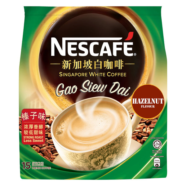 Nescafe Singapore White Coffee Gao Siew Dai Hazelnut